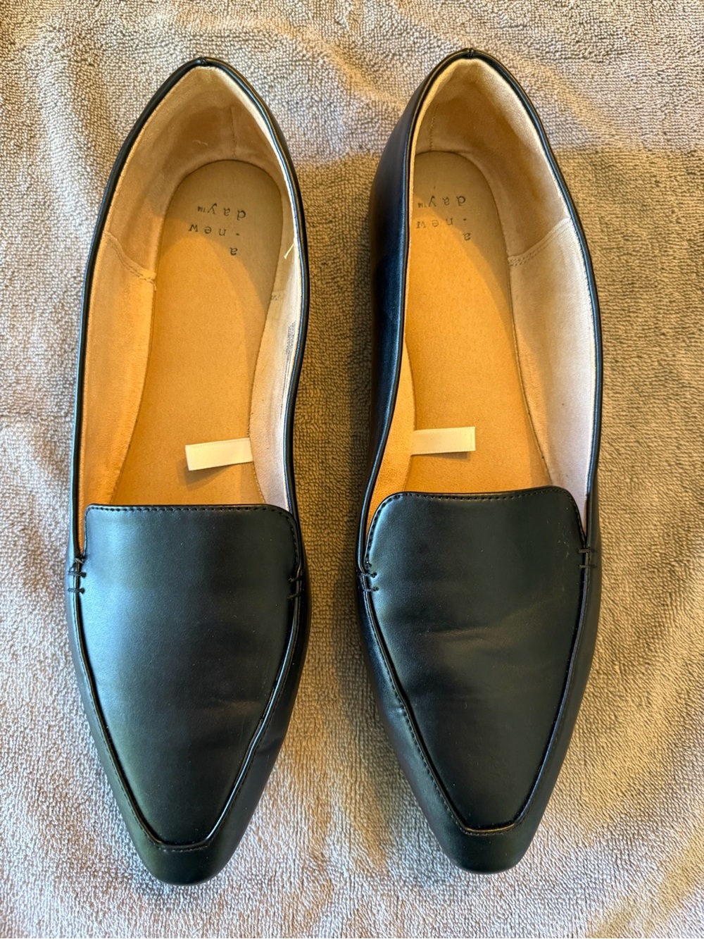 Women’s Pointed Loafers/Flats - Black - Size 10